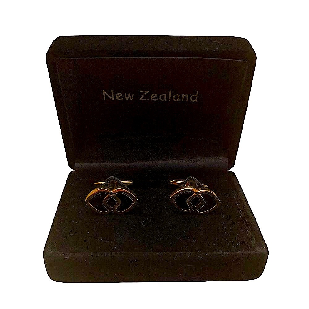 Vintage Cuff Links, Bullet Back in Gold/Black Onyx (imitation), Chanel l…‎